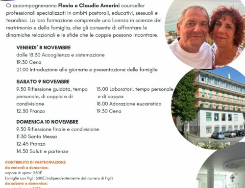 VERBANIA (Casa Immacolata) – L’ARITMETICA DELL’AMORE – Weekend di Spiritualità per Famiglie (8-9-10 novembre)