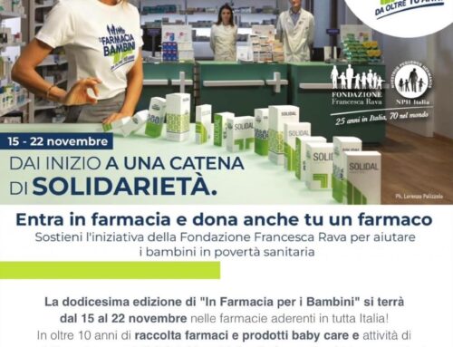 “IN FARMACIA PER I BAMBINI” – Entra in farmacia e dona anche tu un farmaco! (dal 15 al 22 novembre)