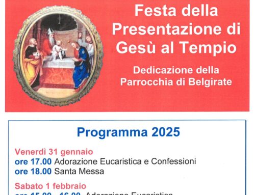 BELGIRATE (Parrocchia Purificazione di Maria) – FESTA DELLA PRESENTAZIONE DI GESÙ AL TEMPIO (31-gen / 1-feb / 2-feb)